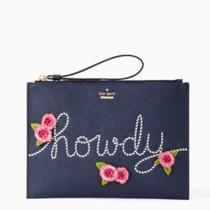 RARE Kate spade Wild Ones Howdy  Pouch clutch